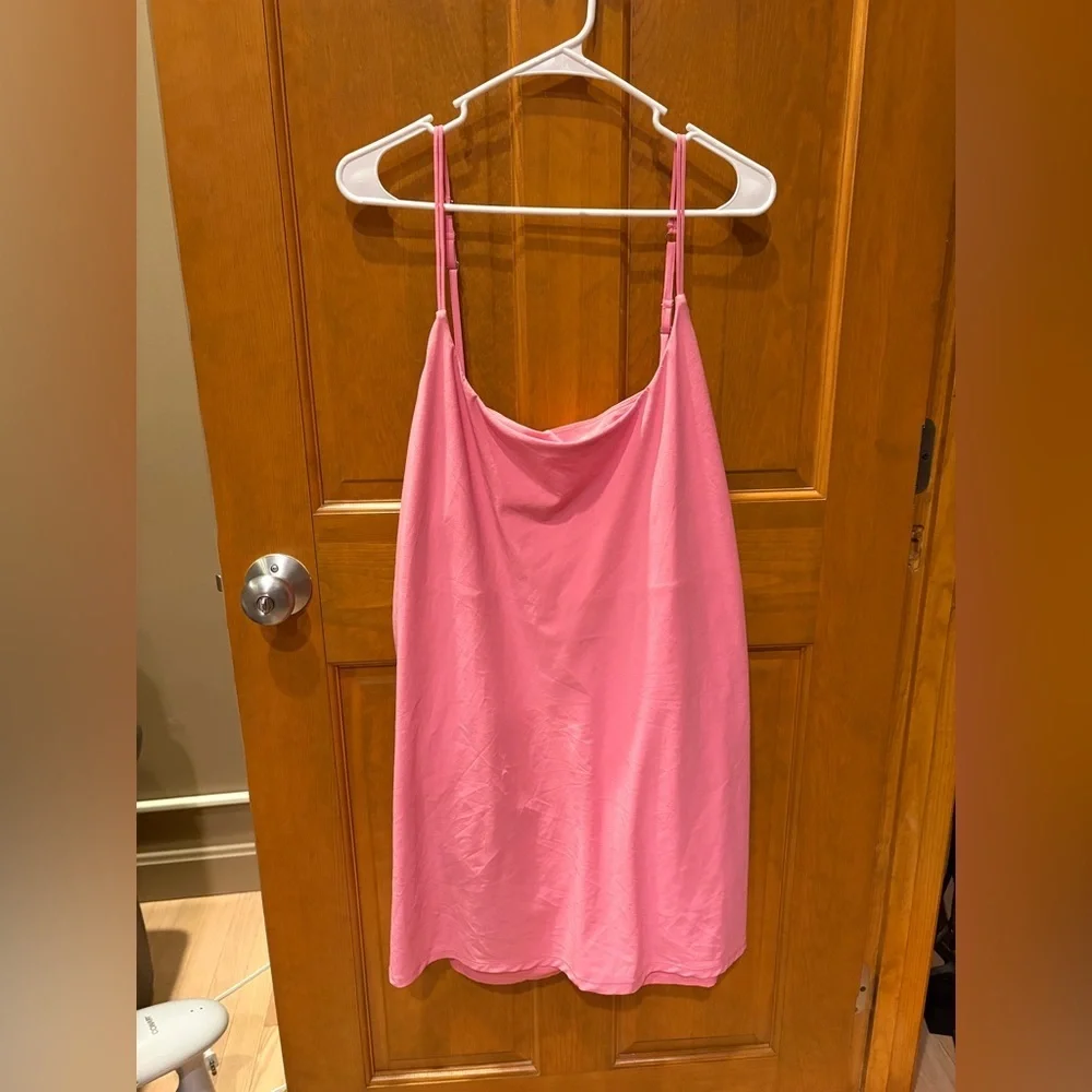 Abercrombie & Fitch Women’s Traveler Mini Dress Size XXL Tall Pink Color - Picture 2 of 6
